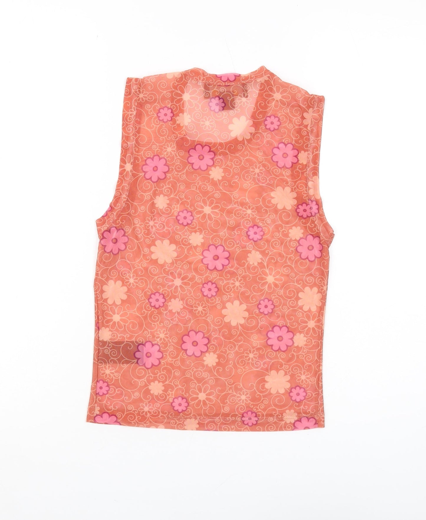Womens UK Size S Urban Outfitters Pink Basic Tank