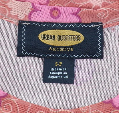 Womens UK Size S Urban Outfitters Pink Basic Tank