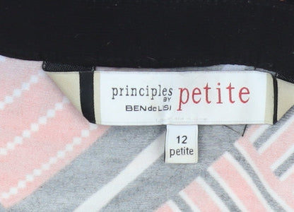 Womens UK Size 12 Petites principles by BEN de LISI Multicoloured  Blouse