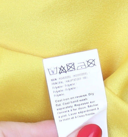 Womens UK Size S River Island Yellow  Tank