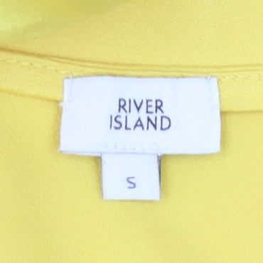 Womens UK Size S River Island Yellow  Tank
