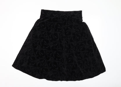 Marks and Spencer Women's Black A-Line Skirt Size 14