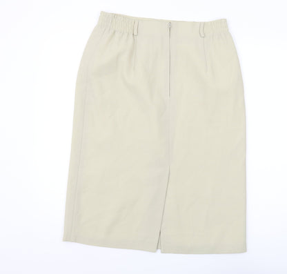 Jacques Vert Women's Beige Pencil Skirt Size 16