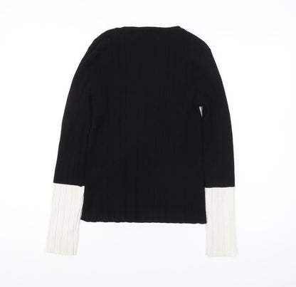 Womens UK Size S MNG Black Pullover Jumper