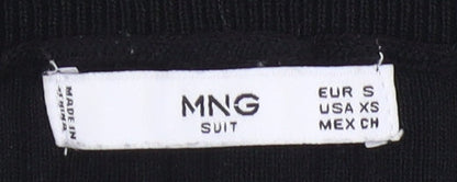 Womens UK Size S MNG Black Pullover Jumper