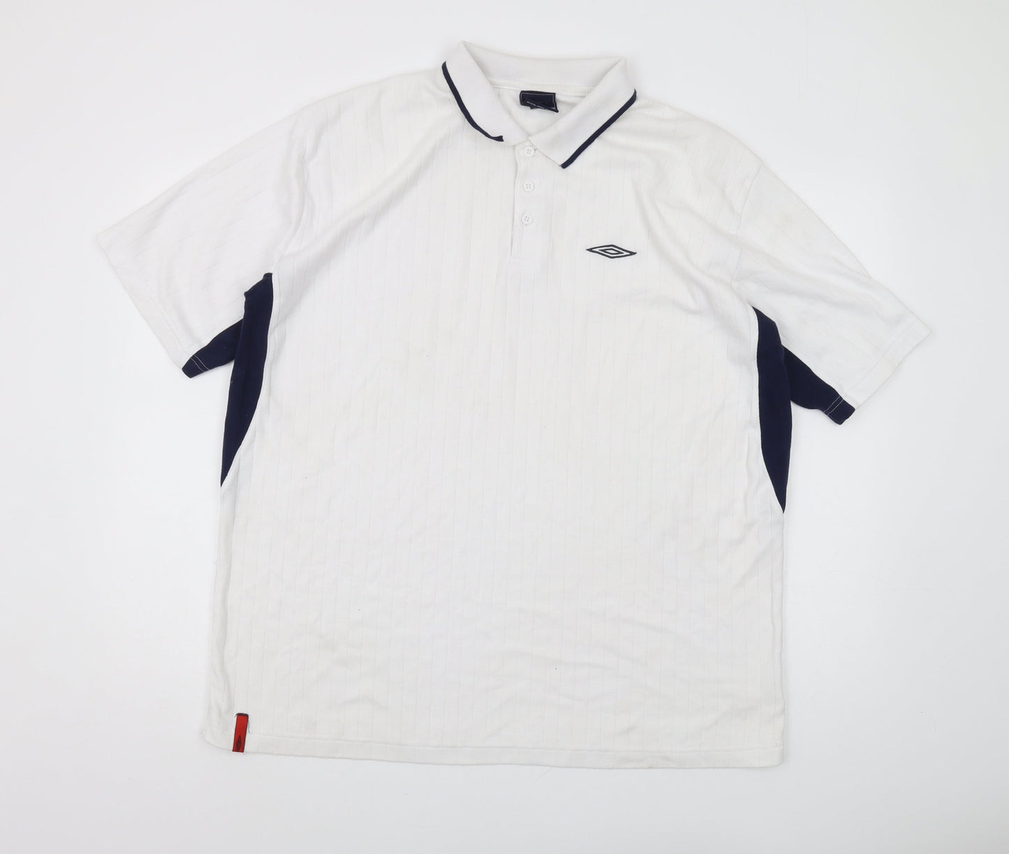 Umbro Men's White 2XL Polo Shirt