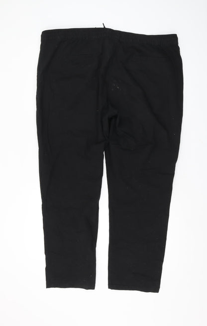 ASOS Men's Black Jogger Trousers 3XL Relaxed Fit