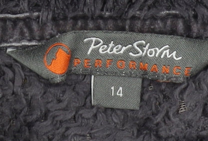 Peter Storm Women's Black Pullover Sweatshirt, Size 14
