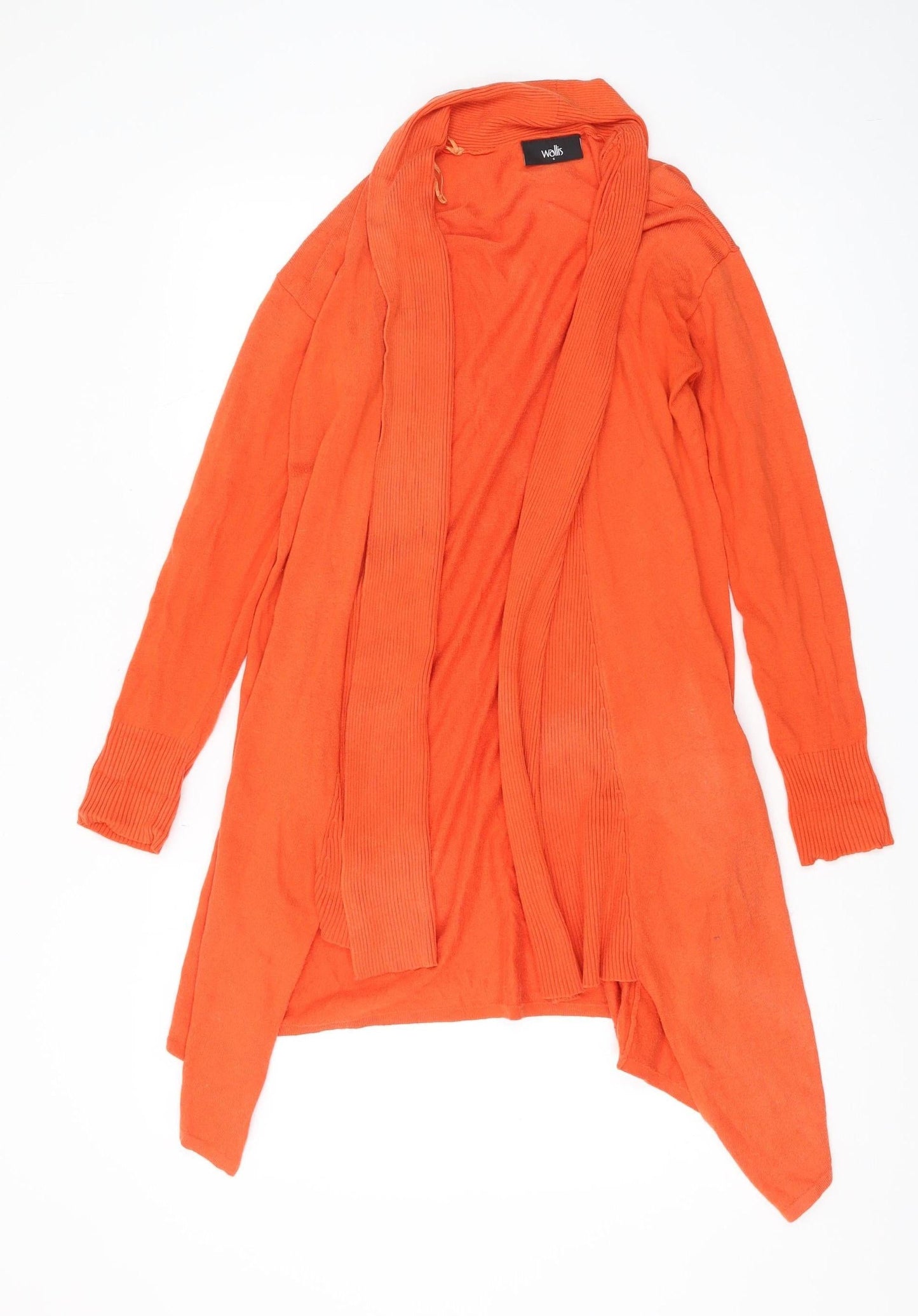 Womens UK Size S Wallis Orange Cardigan Jumper