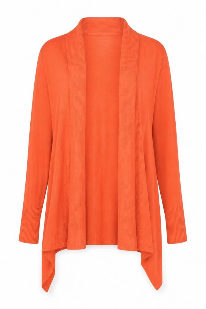 Womens UK Size S Wallis Orange Cardigan Jumper