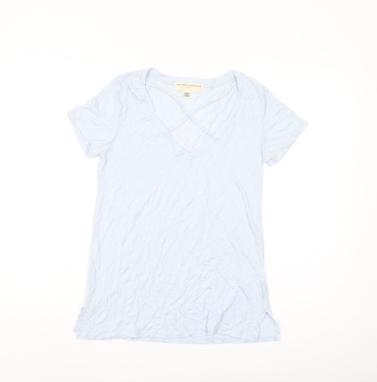 Project Social T Women's Blue Modal T-Shirt, Size S, Basic Style