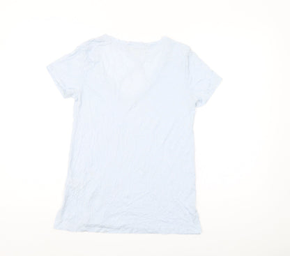 Project Social T Women's Blue Modal T-Shirt, Size S, Basic Style