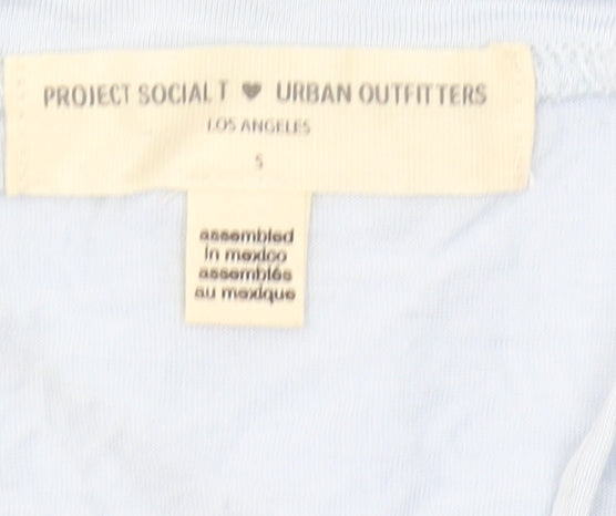 Project Social T Women's Blue Modal T-Shirt, Size S, Basic Style