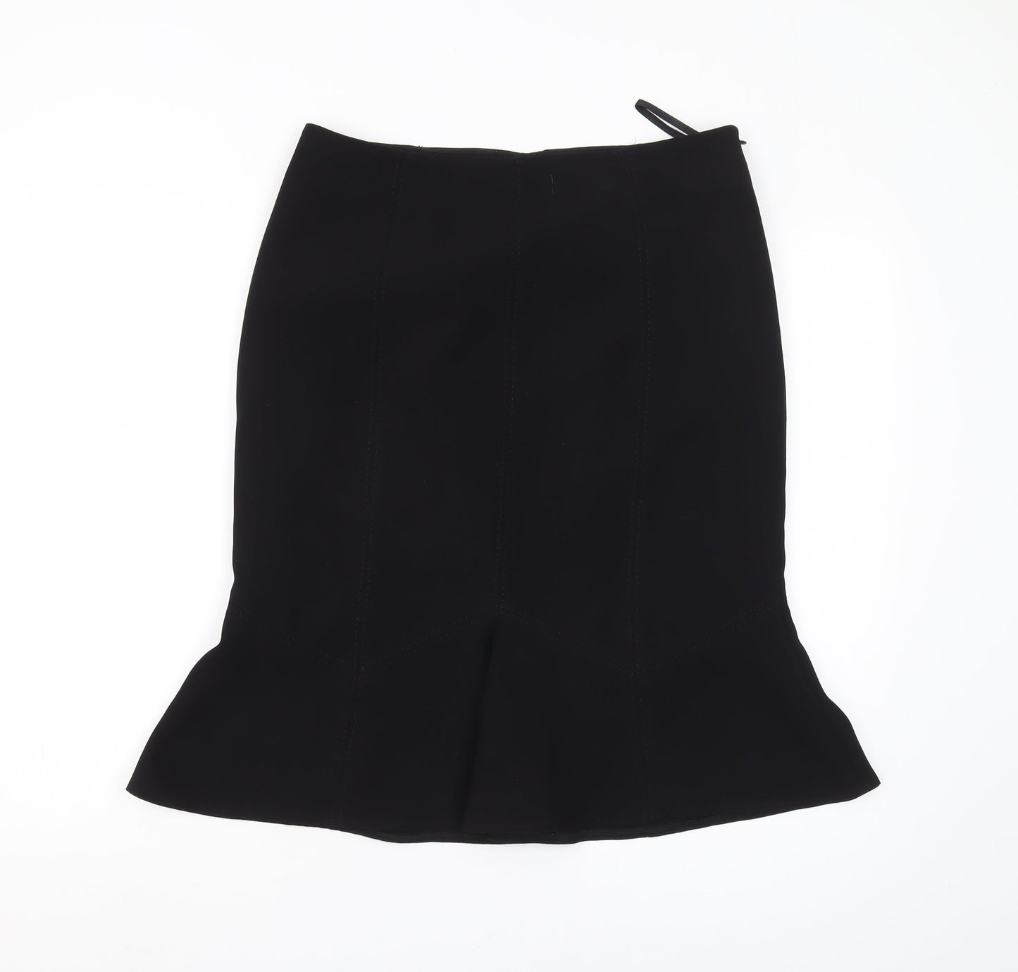 Linea Women’s Black Knee Length Trumpet Skirt, Size 12