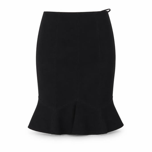 Linea Women’s Black Knee Length Trumpet Skirt, Size 12