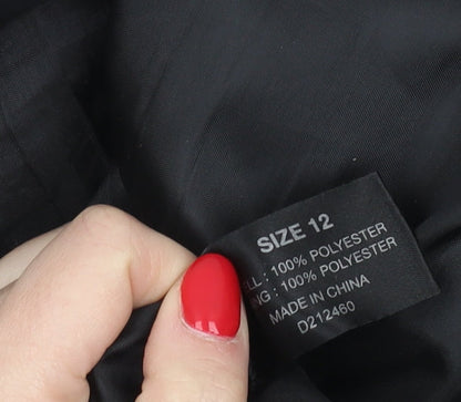 Linea Women’s Black Knee Length Trumpet Skirt, Size 12