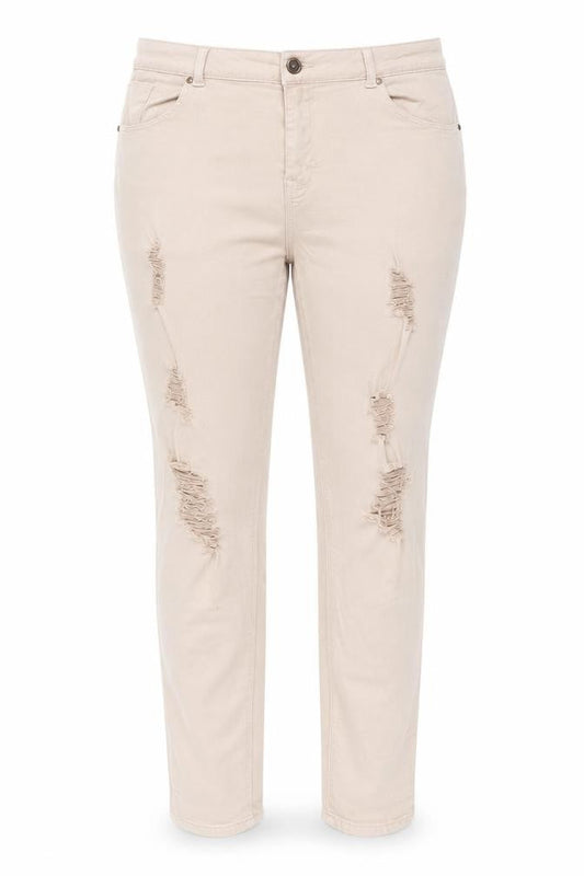 Womens UK Size 16 Simply Be Slim Fit Skinny Beige Jeans