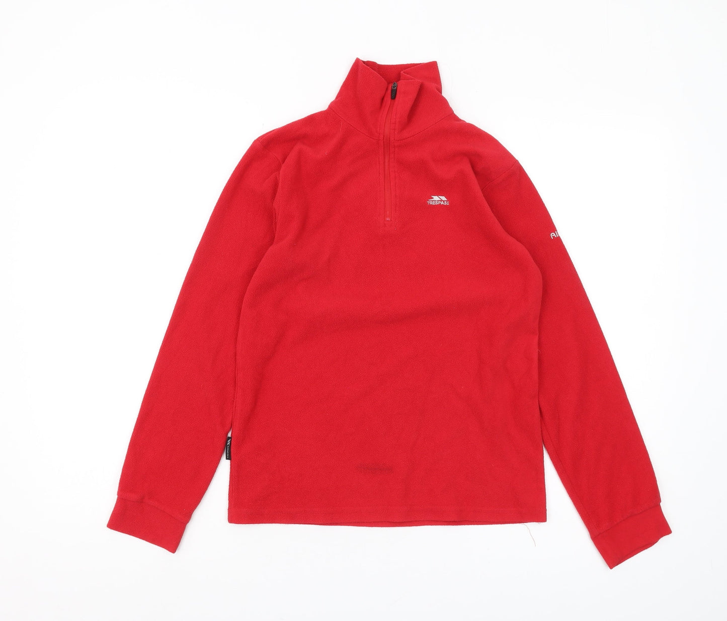 Trespass Boys Red Fleece 1/4 Zip Sweatshirt 11-12 Years
