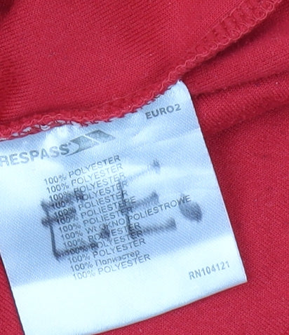 Trespass Boys Red Fleece 1/4 Zip Sweatshirt 11-12 Years