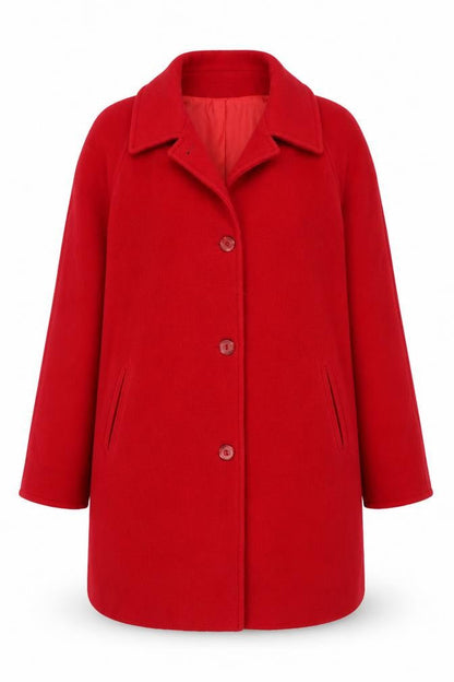 Womens UK Size 16 Astraka Red Overcoat