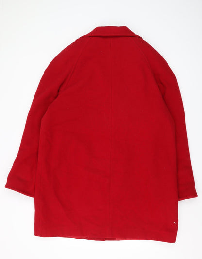 Womens UK Size 16 Astraka Red Overcoat