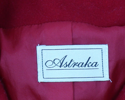 Womens UK Size 16 Astraka Red Overcoat