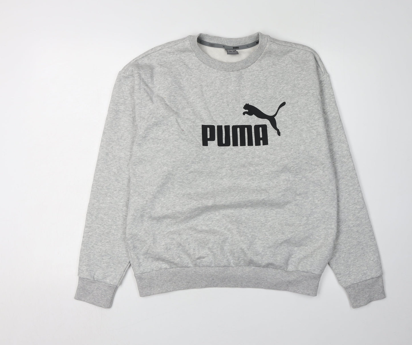 Mens UK Size M PUMA Grey Crew Neck Sweatshirt