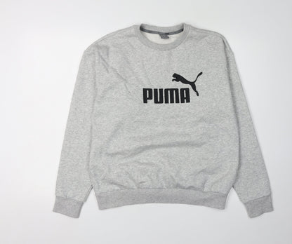 Mens UK Size M PUMA Grey Crew Neck Sweatshirt