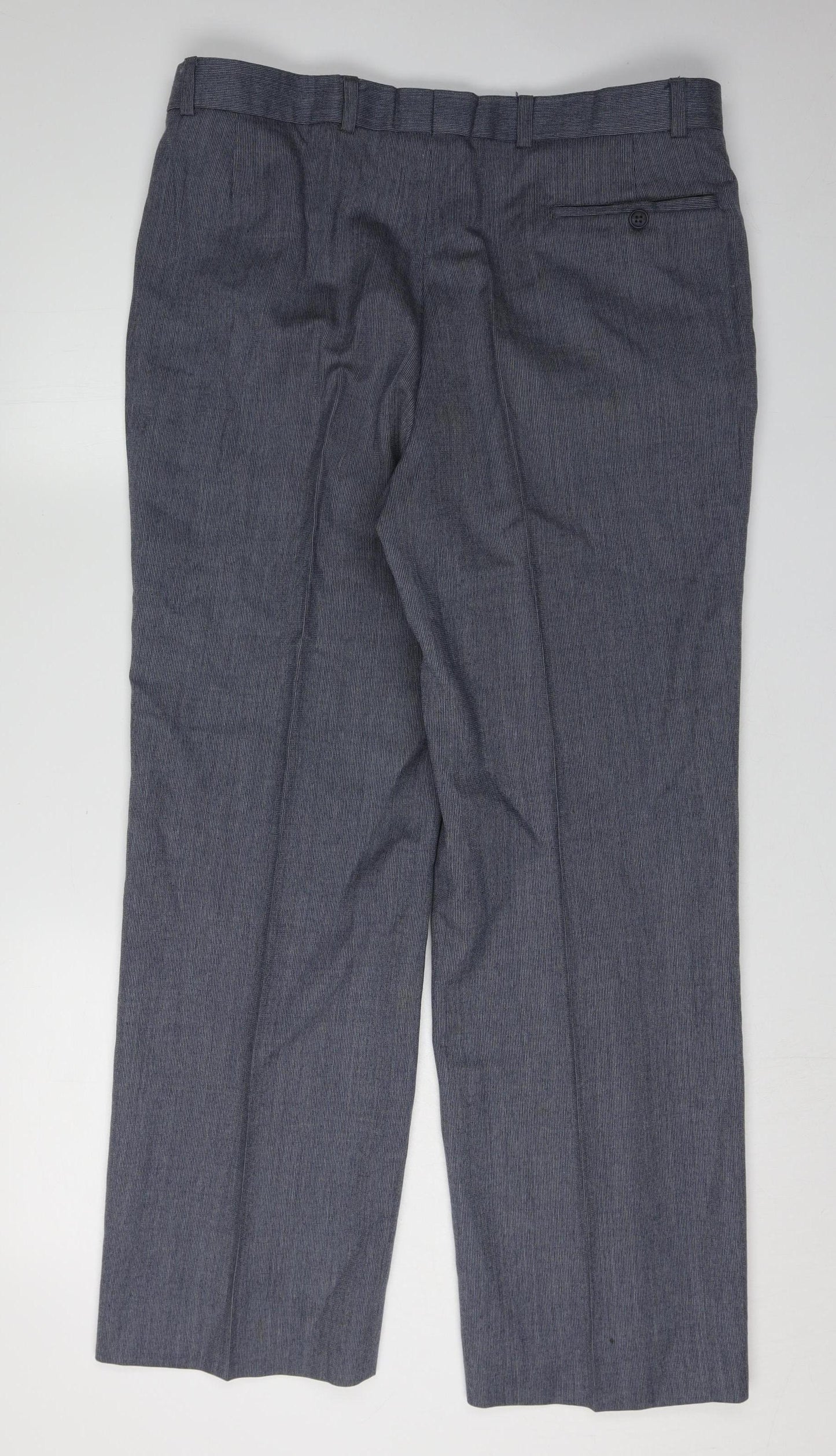 Marks and Spencer Men's Grey Wool Trousers Size 36