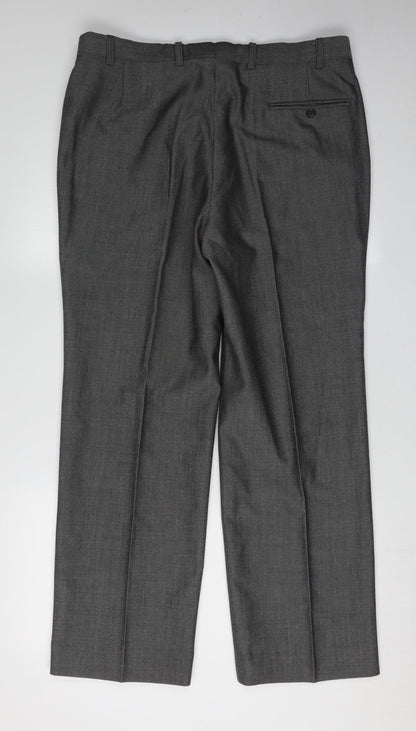 St Michael Men's Grey Dress Pants Size 36