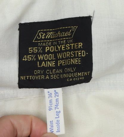 St Michael Men's Grey Dress Pants Size 36