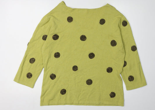 Womens UK Size 18 Kaliko Green  Jumper