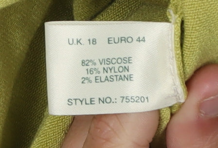Womens UK Size 18 Kaliko Green  Jumper