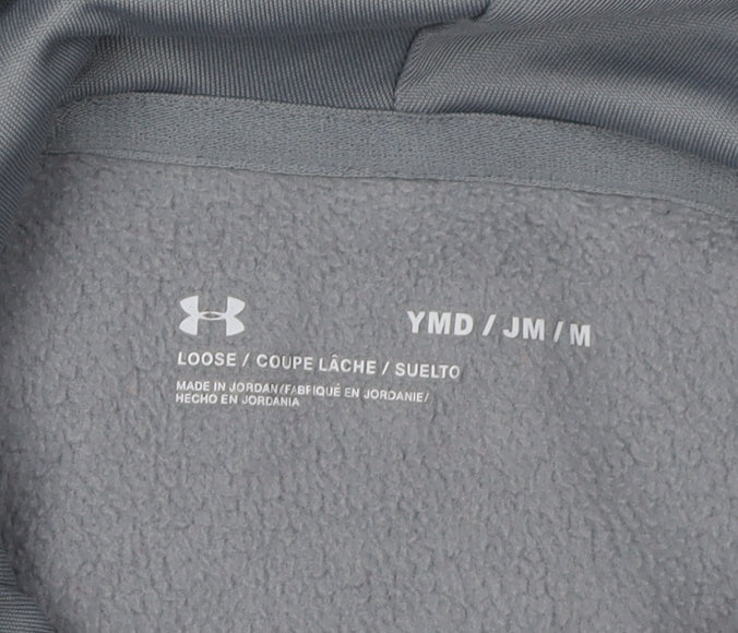 Under Armour Unisex Kids Grey Hoodie M Pullover