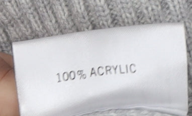 Tootal Men's Grey Pullover Jumper, Size L, Cable-Knit