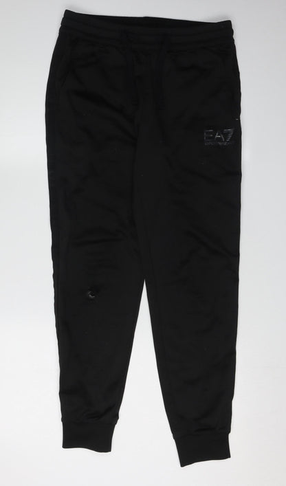 Emporio Armani Men's Black Jogger Trousers S