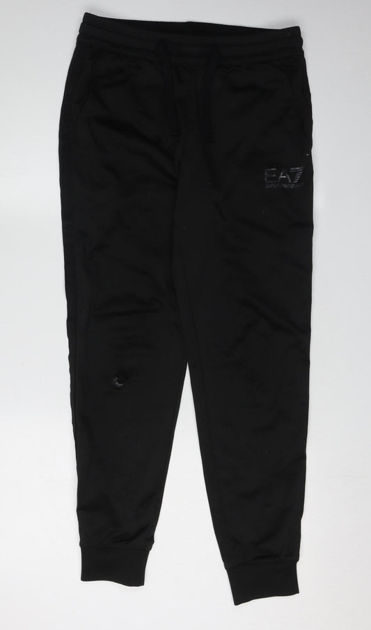 Emporio Armani Men's Black Jogger Trousers S