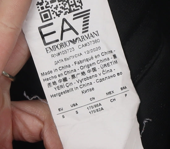 Emporio Armani Men's Black Jogger Trousers S