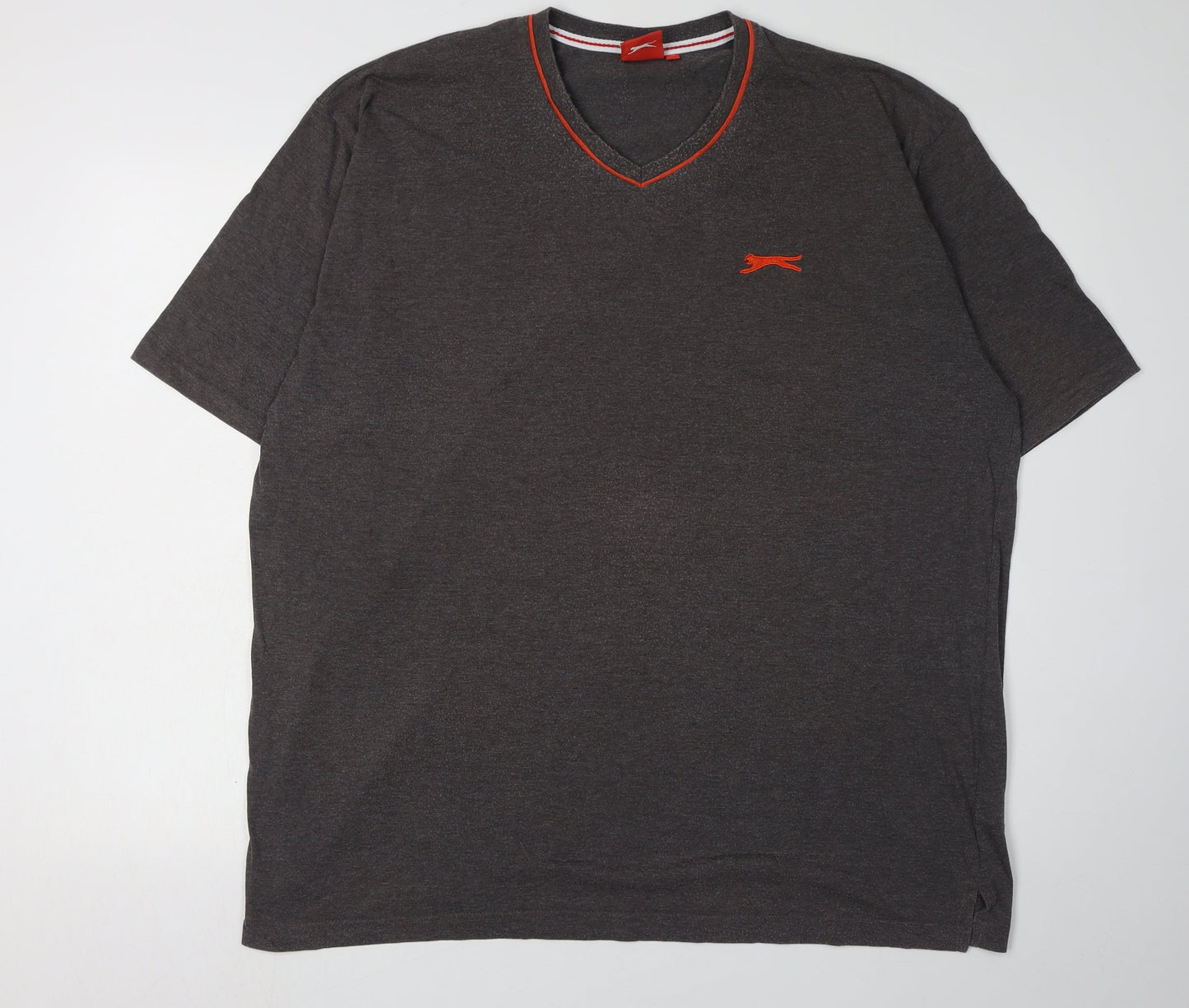 Slazenger Men's Grey 2XL V-Neck T-Shirt