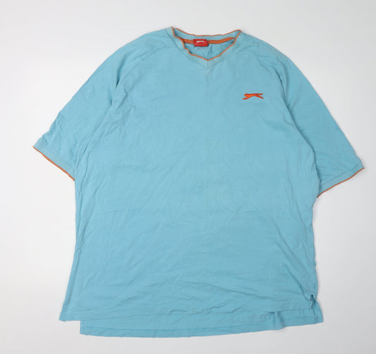 Slazenger Men's Blue V-Neck T-Shirt 2XL
