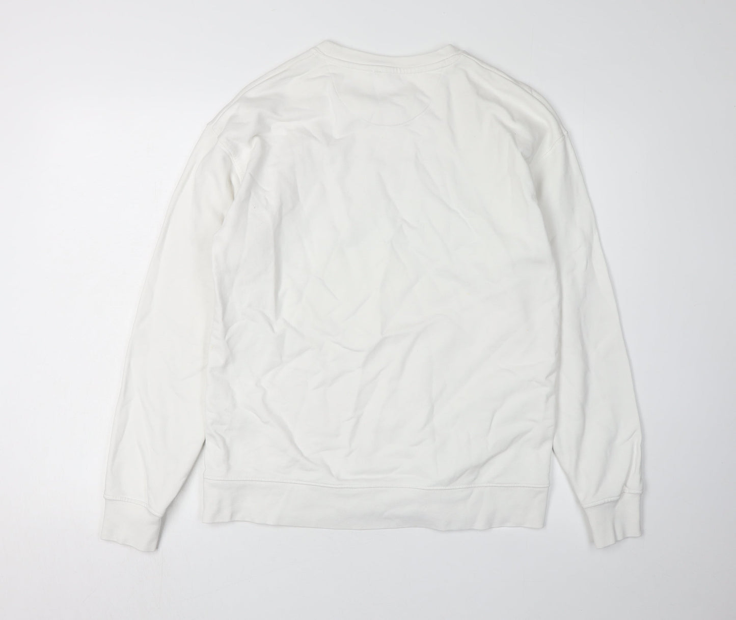 Zara Men's Graphic Print Sweatshirt White S