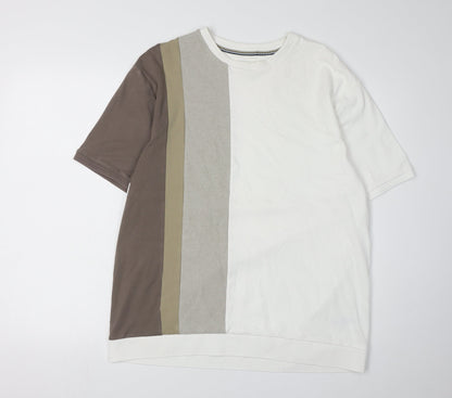 Next Men's L Cotton Colourblock T-Shirt
