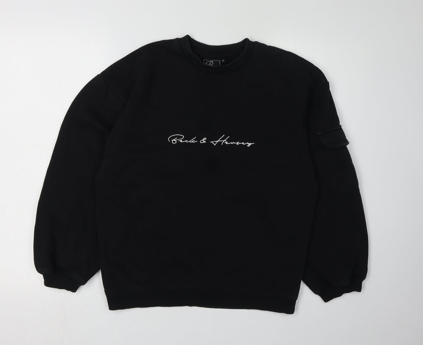 Beck & Hersey Unisex Black Sweatshirt Size 6