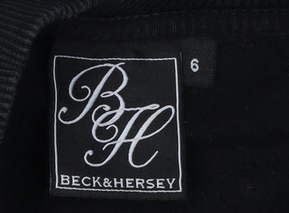 Beck & Hersey Unisex Black Sweatshirt Size 6