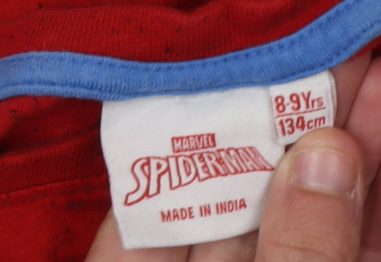 Marvel Boys Spider-Man Red T-Shirt Long Sleeve 8-9 Years