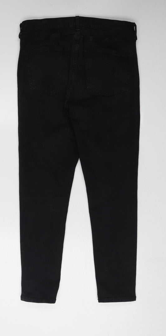 Topshop Women's Black Skinny Jeans, Size 32