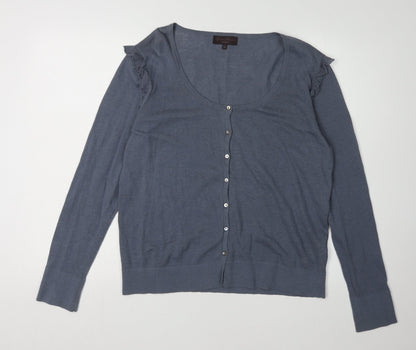 Womens UK Size XL Great Plains Blue Cardigan Jumper