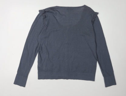 Womens UK Size XL Great Plains Blue Cardigan Jumper