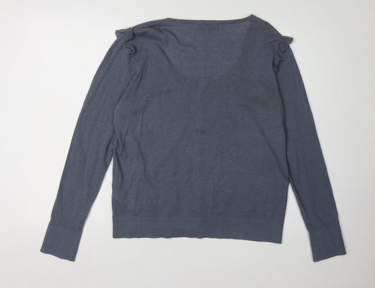 Womens UK Size XL Great Plains Blue Cardigan Jumper