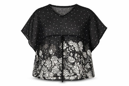 Womens UK Size 20 Classics Black Tunic Blouse